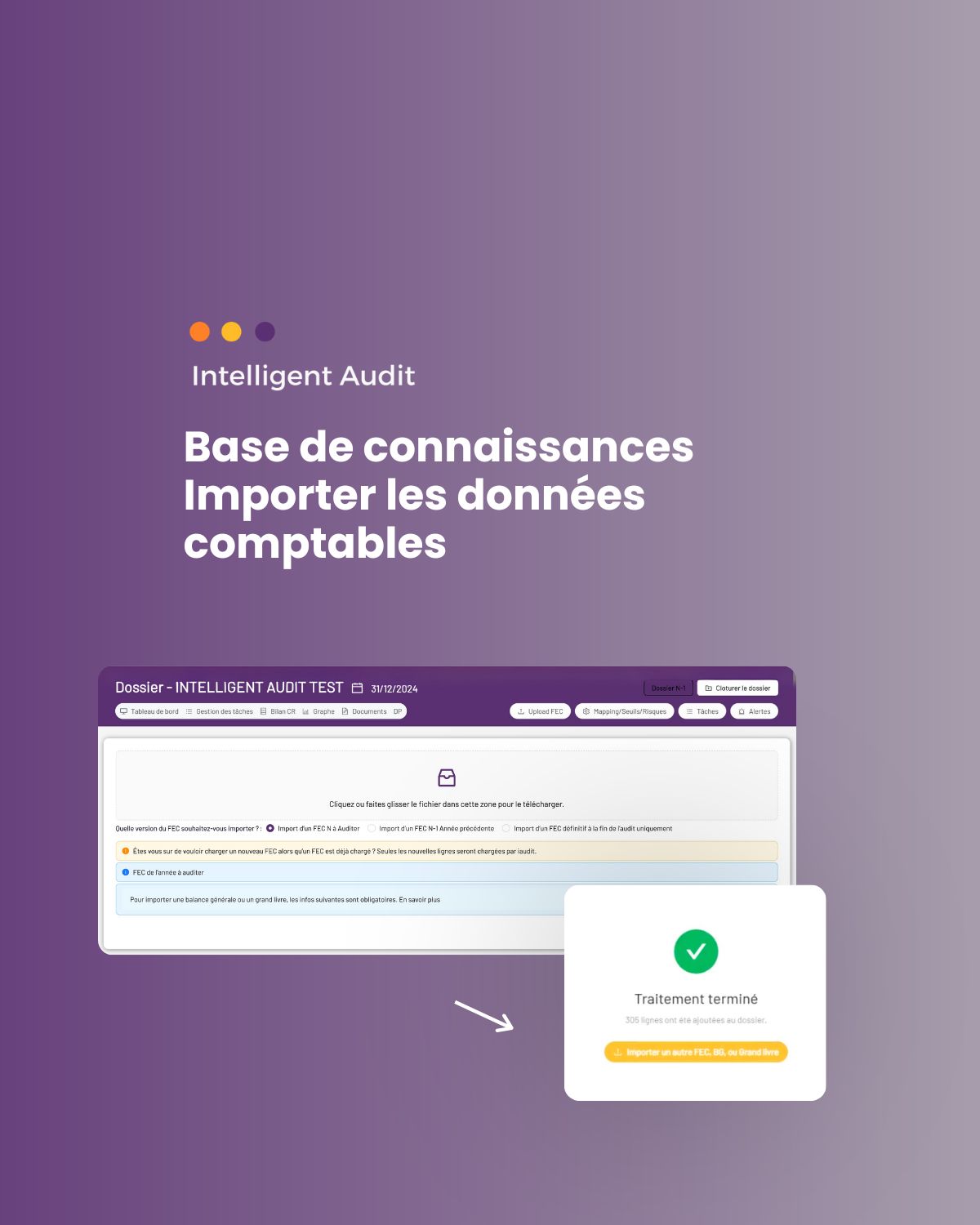 Import des données comptables